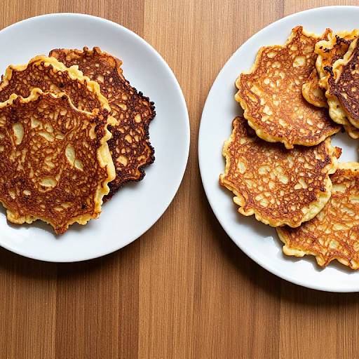 Overhead View of Potato Pancakes