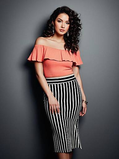 Trendy Night-Out Fashion Photography of Woman