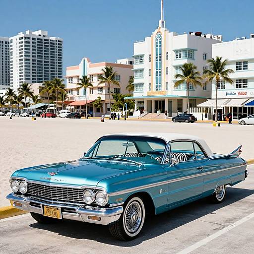 Classic Car with Zebra Print Seats