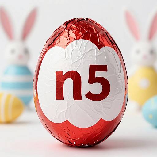 Red Foil Wrapped Easter Egg N5