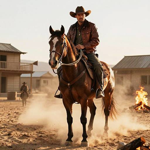 Horse Pepe as Western Cowboy