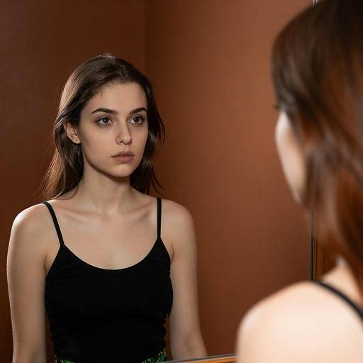 Reflective Portrait of a Young Woman