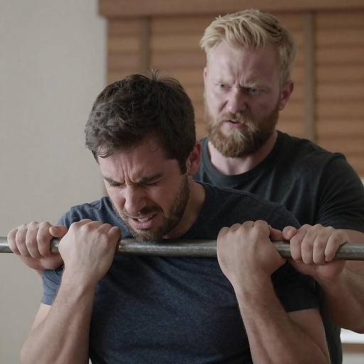 Tense Moment Between Two Men