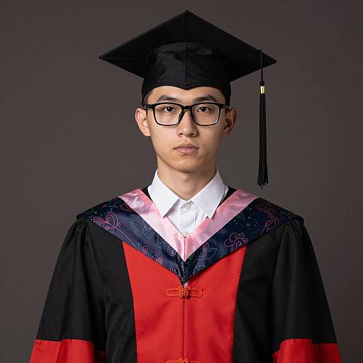 Dark Academia Graduation Portrait