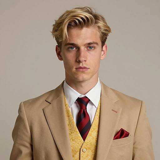 Young Man in Formal Attire