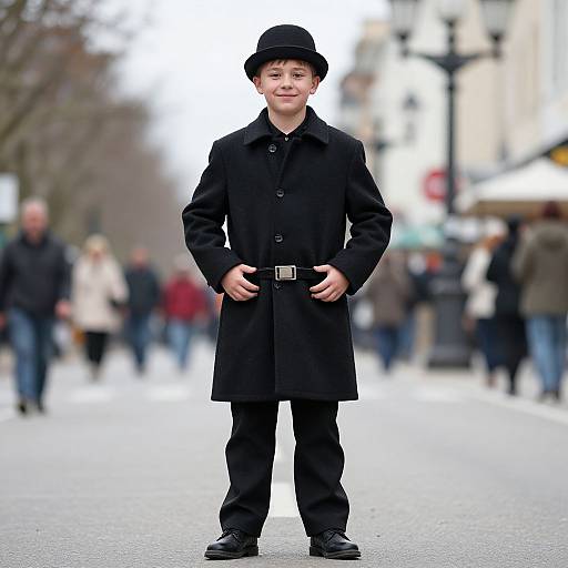 Smiling Boy in Parade Costume