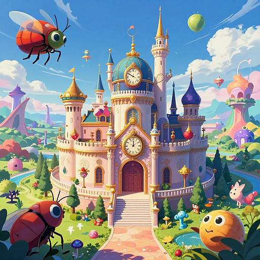 Surreal Anime Dreamscape Perspective