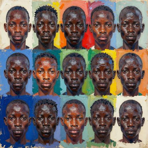 Diverse African Noses Collage Art