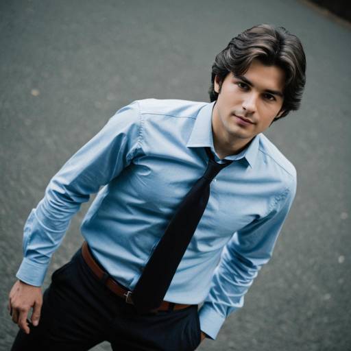 Confident Young Man in Smart Casual Attire