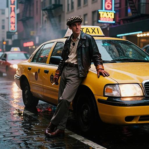 Noir Ferret Taxi Driver Scene