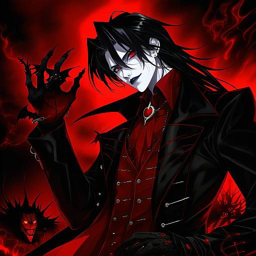 Illustration of Alucard (hellsing), hellsing in the style of Youzaiyouzai112