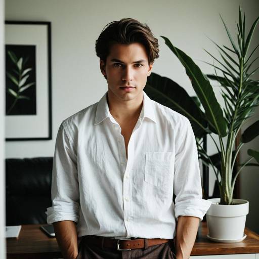 Male Fashion Designer at Home Workspace