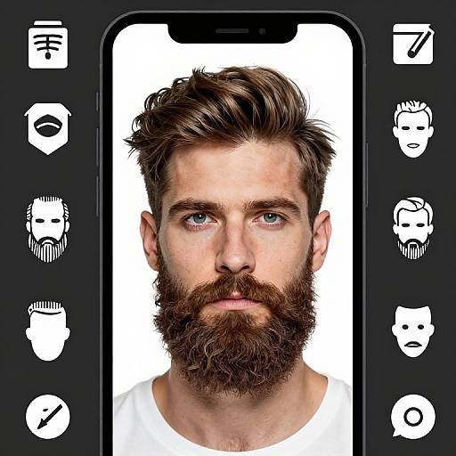 Innovative Beard App Concept Visualization