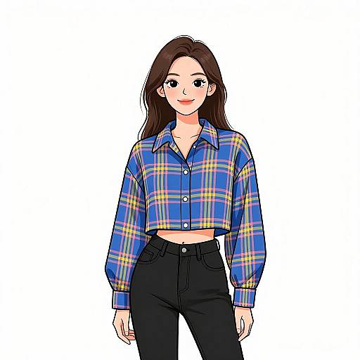 Smiling Woman in Casual Streetwear