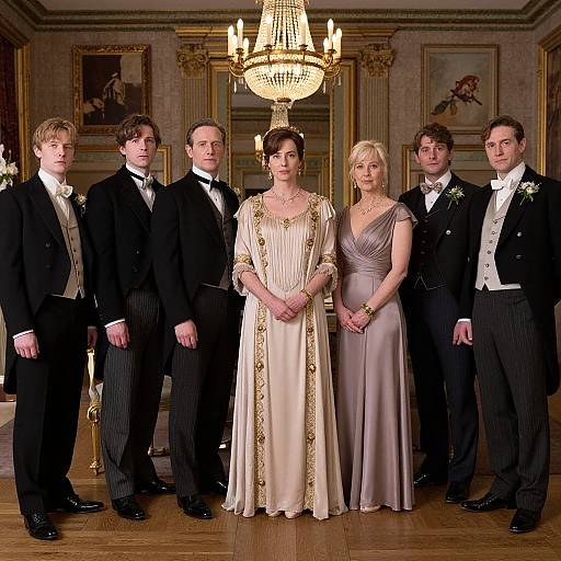 Downton Abbey Elegant Cast Portrait