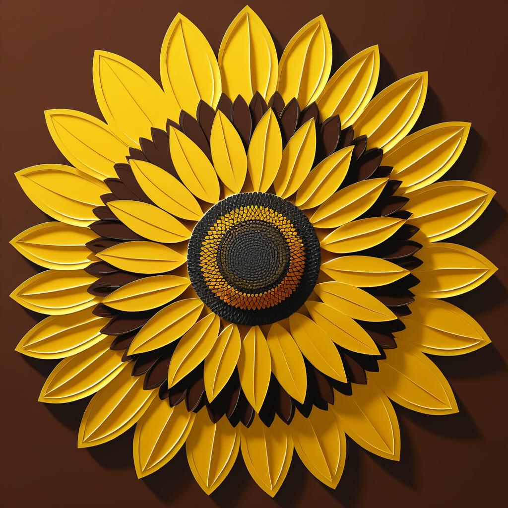 Bold Vector Sunflower Logo Design