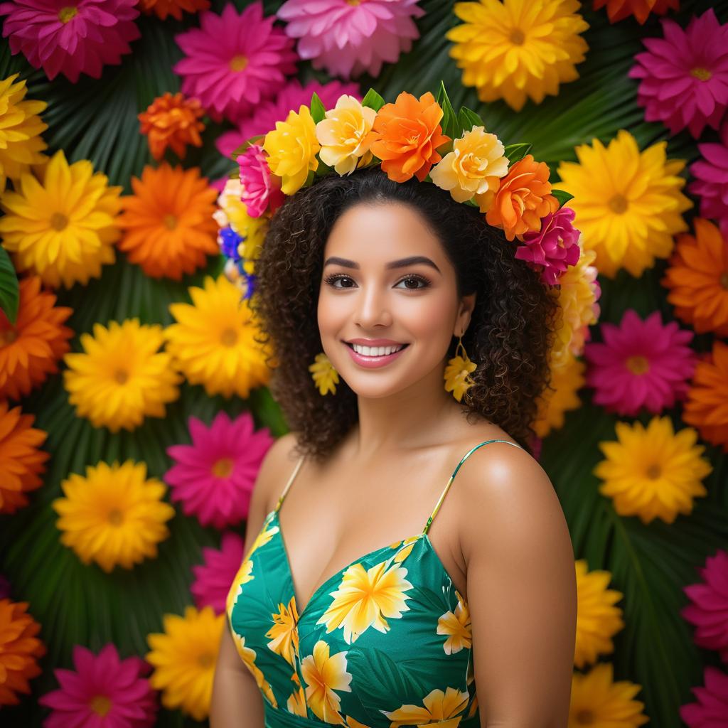 Vibrant Latin American Beauty Portrait