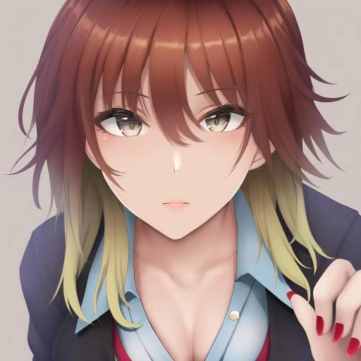 Illustration of Aketa mikoto, idolmaster in the style of Nohito