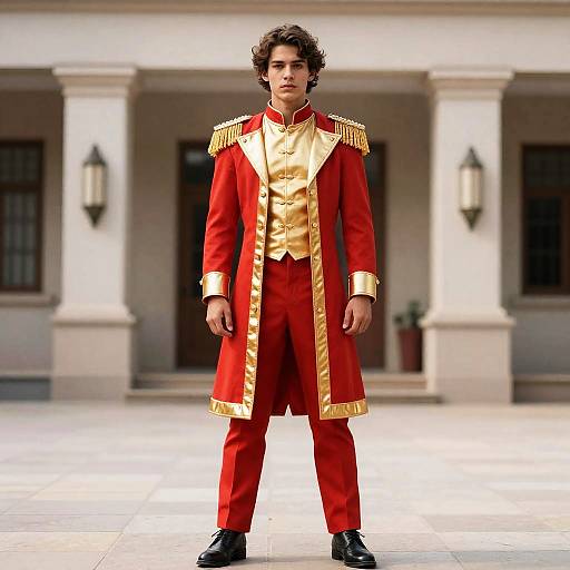 Red and Gold Show Costume