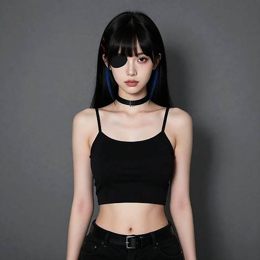 Elegant Girl in Nighttime Portrait