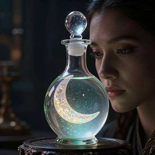 Cinematic Crystalmoon Elixir Close-Up