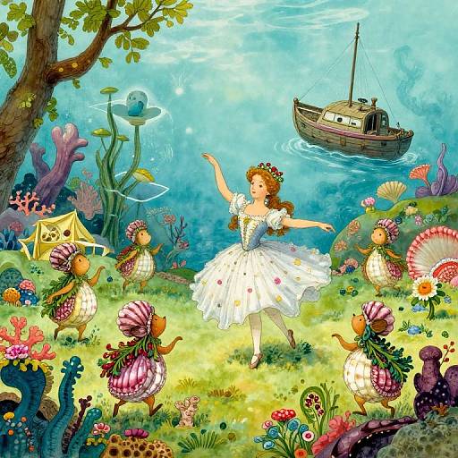 Whimsical Underwater Woodland Dance