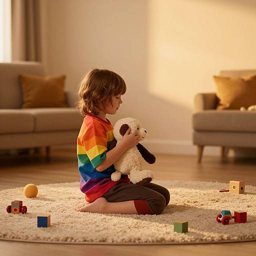 Cozy Kids Photography in Home Studio