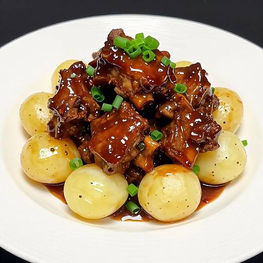 Glistening Short Ribs with Potatoes