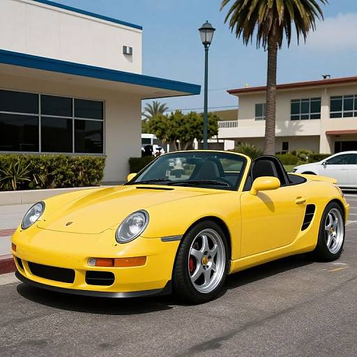 Racing Yellow 981 Boxster Anime