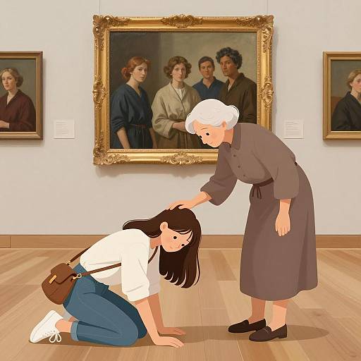 Emotional Connection in Museum Gallery