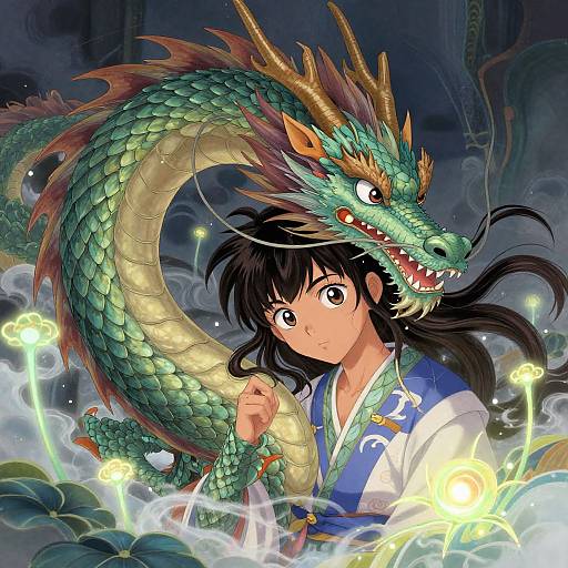 Sakimichan Style Dragon-Human Hybrid