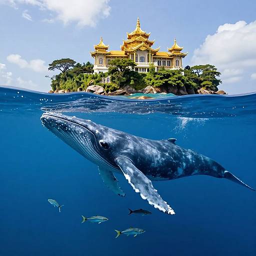 Whale Island with Golden Palace