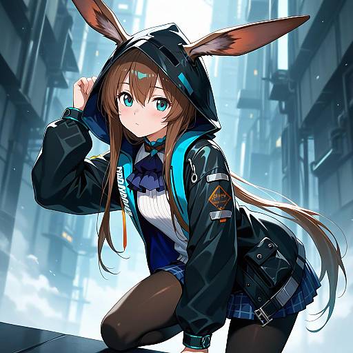 Illustration of Amiya (guard) (arknights), arknights in the style of Kiriya (552260)