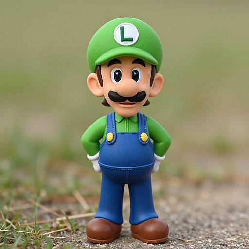 Man in Luigi Costume Full Body