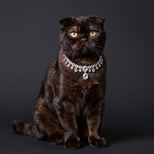 Luxurious Foldex Cat Fashion Portrait