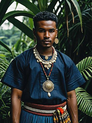 Melanau Traditional Costume: Male Focus