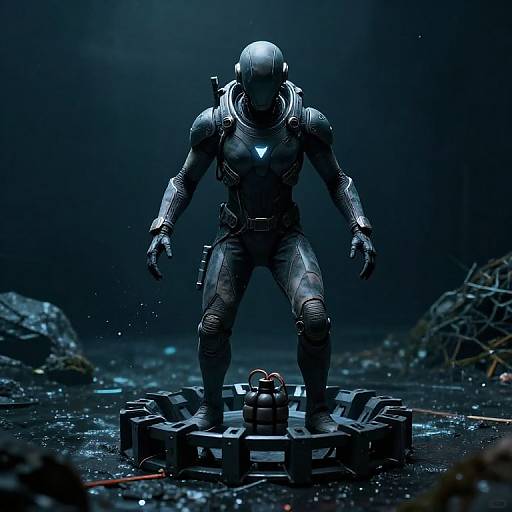 Cyberpunk Aquatic Humanoid Trap