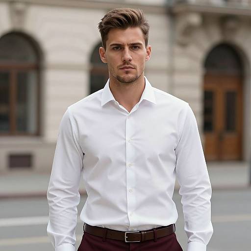 Stylish Young Man in Urban Setting