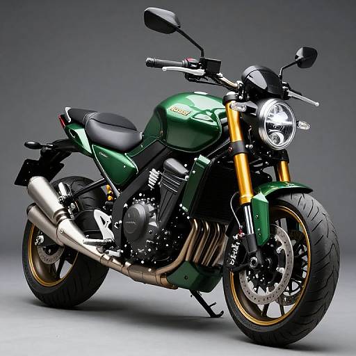 Green Buell X1 Lightning Motorcycle