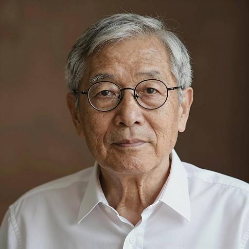 Portrait of an Older Man with Glasses