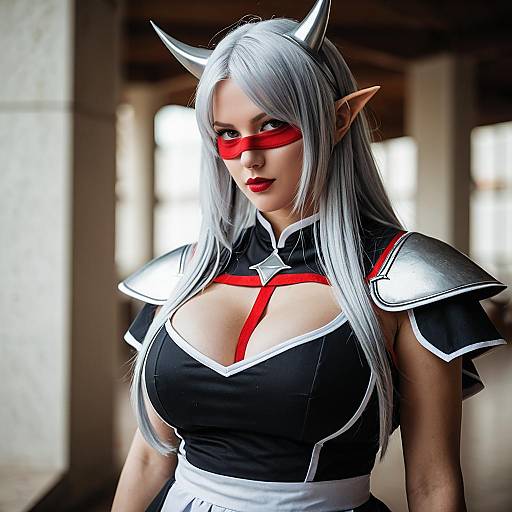 Lifestyle costume photo of Aldra (queen's blade). Cosplay clothes