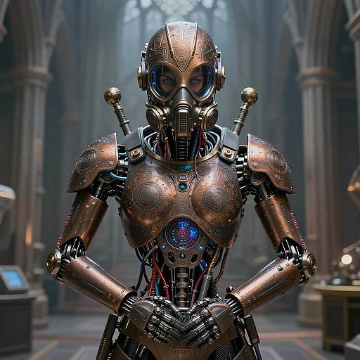 Cinematic Sci-Fi Exosuit Portrait Art