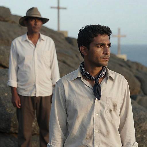 Serious Men on a Rocky Hill