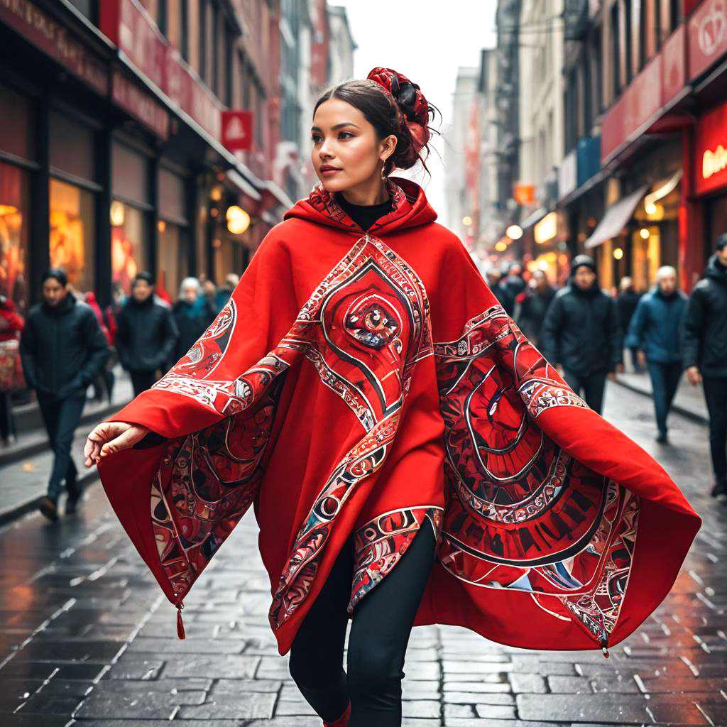 Confident Dancer in Vibrant City Scene