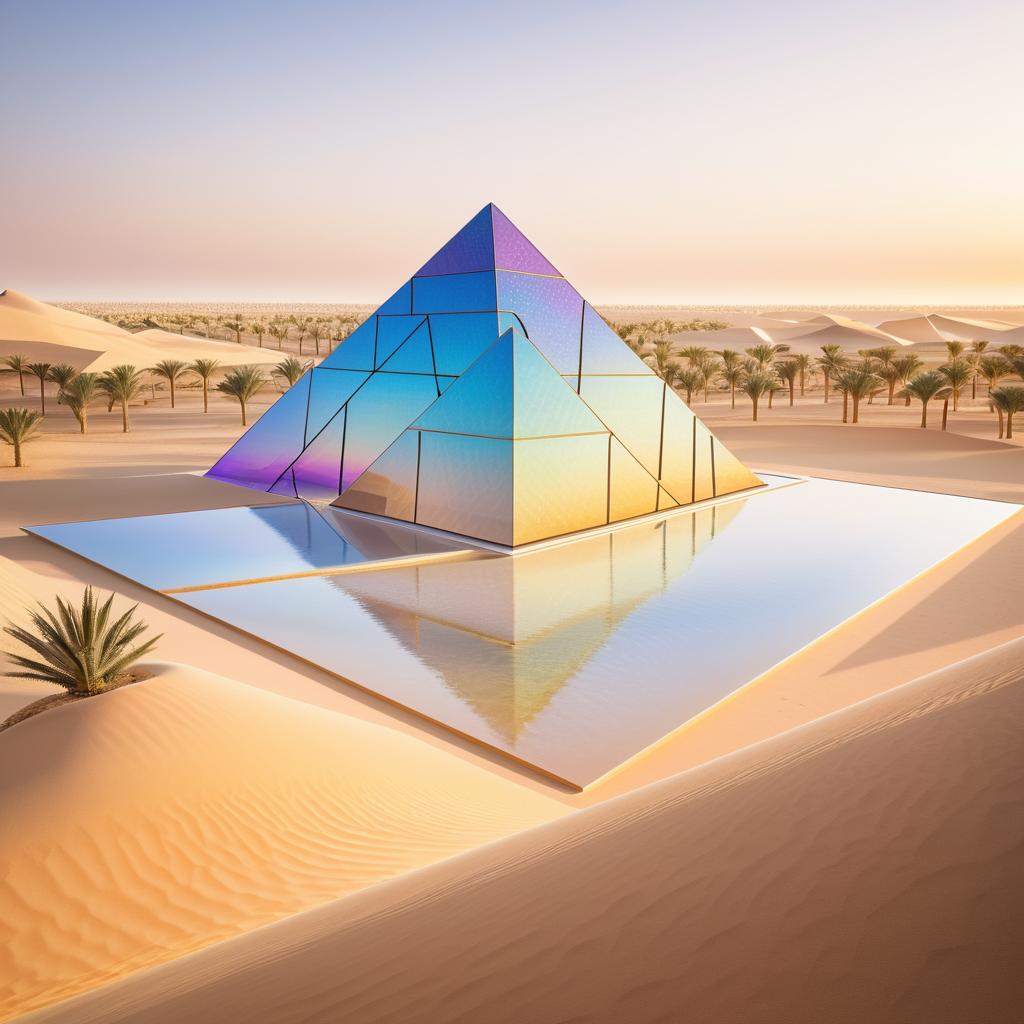 Surreal Pyramids of Giza Reimagined