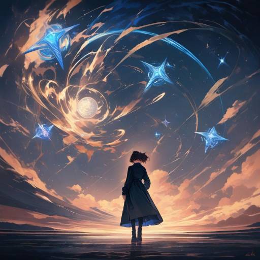Celestial Hunter in Magical Dusk