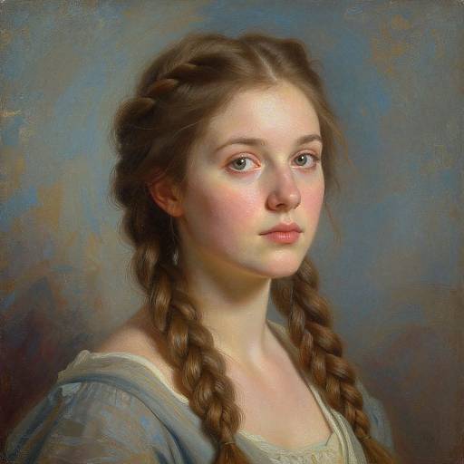 Romantic Figurative Portrait with Ethereal Glow