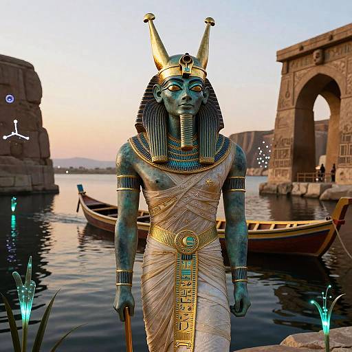 Osiris: Ageless Pharaoh of Afterlife