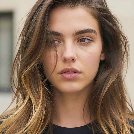 Close-Up Portrait of a Young Woman