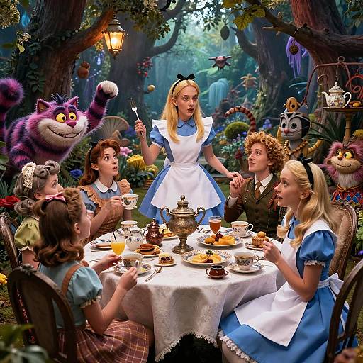 Alice in Wonderland Tea Party Scene